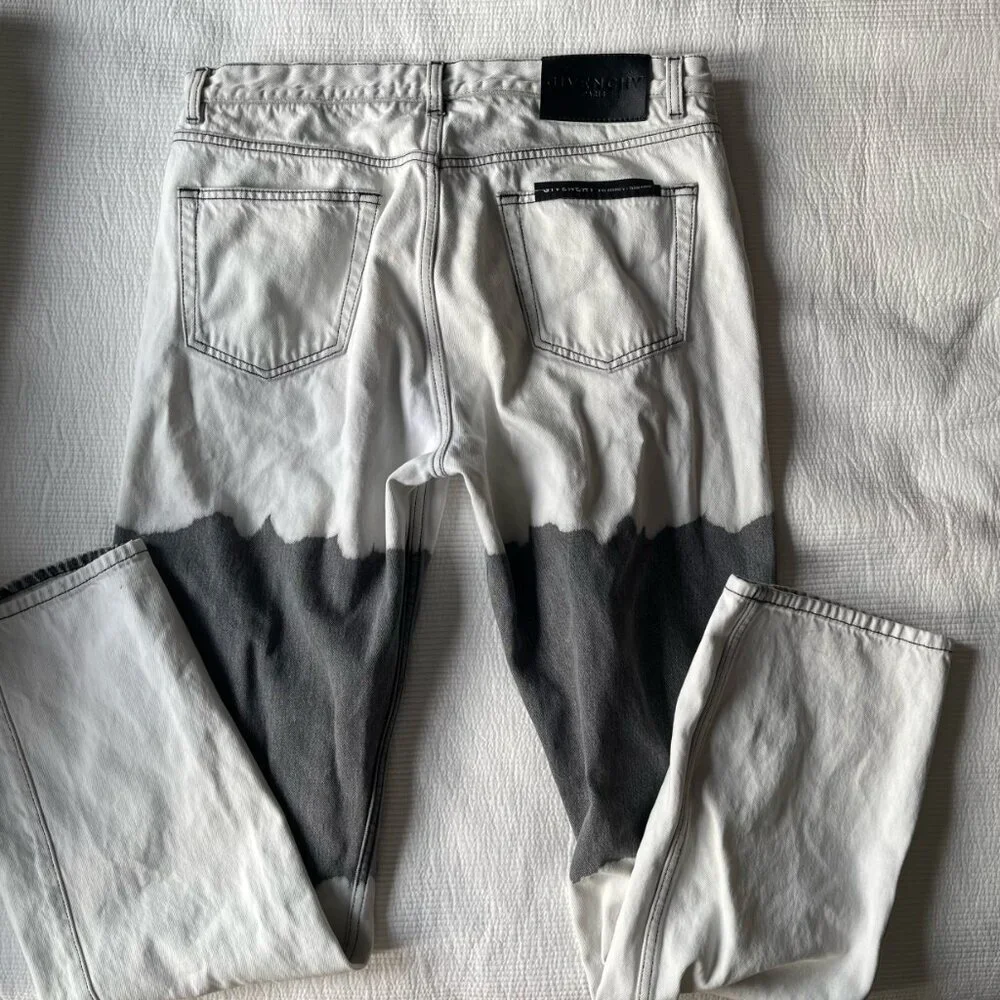 Givenchy Tie-Dye Jeans (Waist 31) Designer Denim [Straight Leg]
